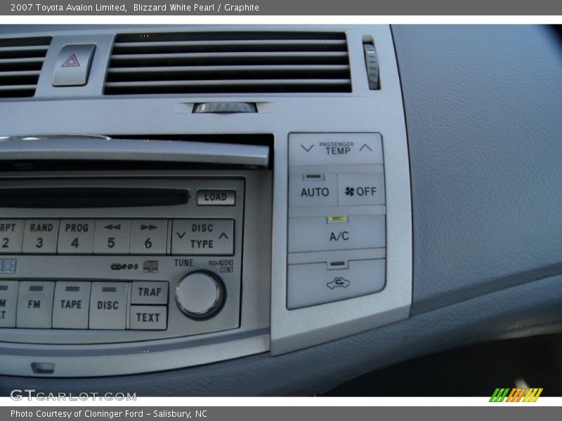 Blizzard White Pearl / Graphite 2007 Toyota Avalon Limited
