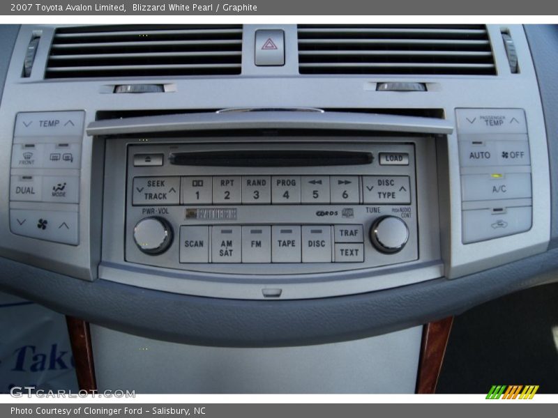 Blizzard White Pearl / Graphite 2007 Toyota Avalon Limited