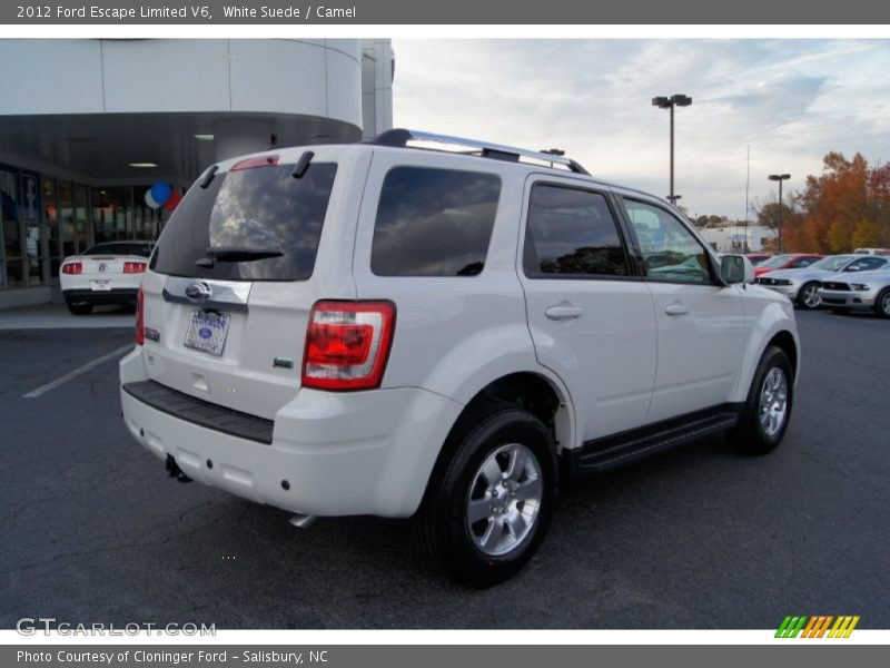 White Suede / Camel 2012 Ford Escape Limited V6