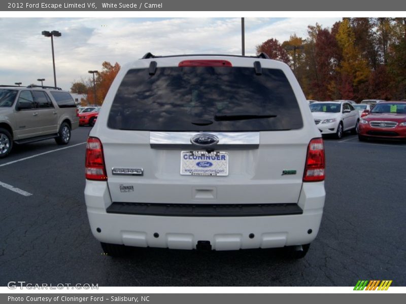 White Suede / Camel 2012 Ford Escape Limited V6