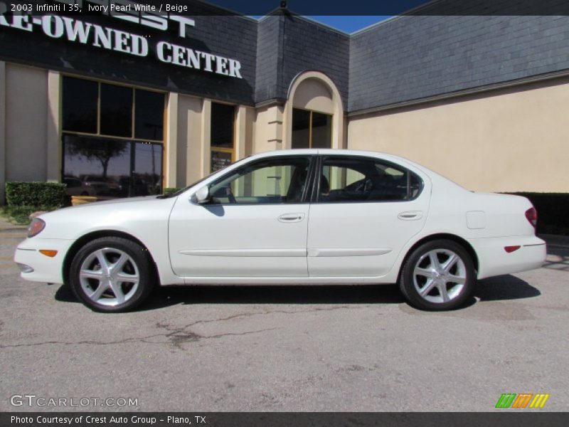 Ivory Pearl White / Beige 2003 Infiniti I 35