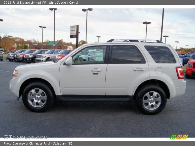 White Suede / Camel 2012 Ford Escape Limited V6
