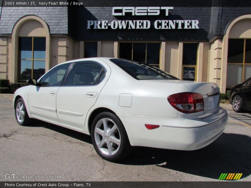 Ivory Pearl White / Beige 2003 Infiniti I 35