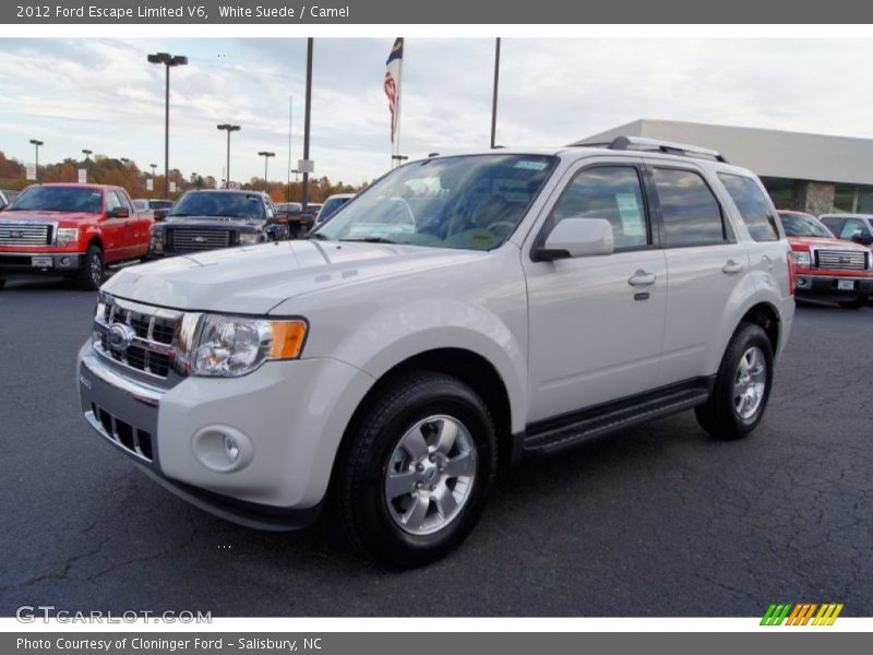 White Suede / Camel 2012 Ford Escape Limited V6