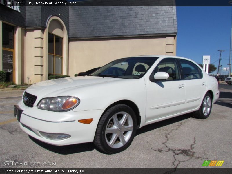 Ivory Pearl White / Beige 2003 Infiniti I 35