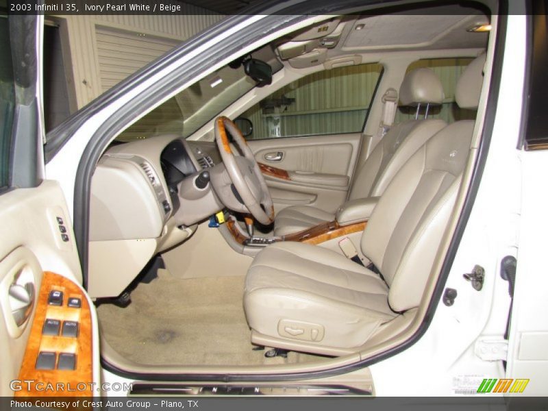 Ivory Pearl White / Beige 2003 Infiniti I 35