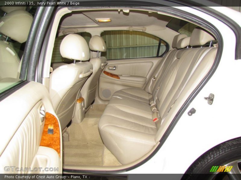 Ivory Pearl White / Beige 2003 Infiniti I 35
