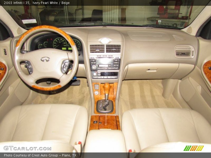 Ivory Pearl White / Beige 2003 Infiniti I 35