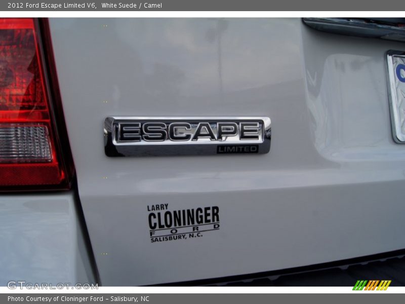 White Suede / Camel 2012 Ford Escape Limited V6