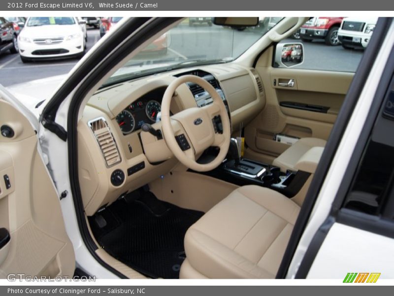 White Suede / Camel 2012 Ford Escape Limited V6