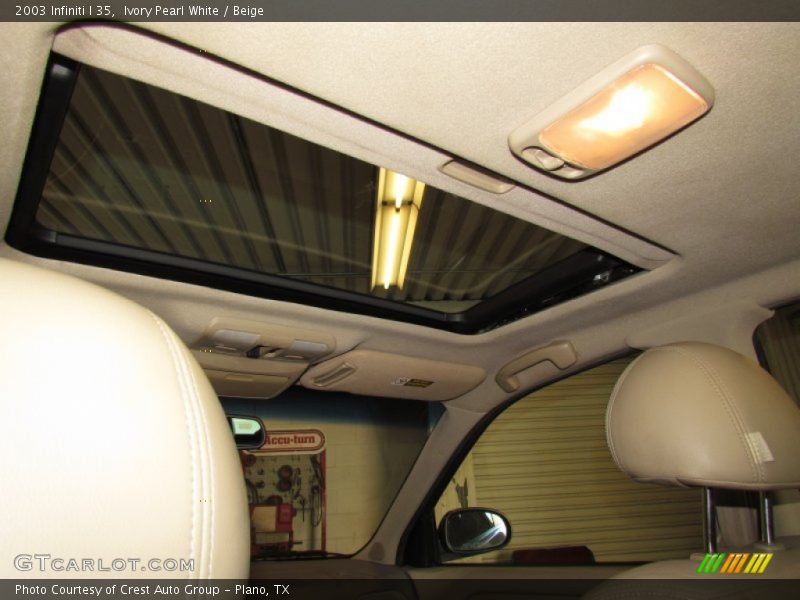 Ivory Pearl White / Beige 2003 Infiniti I 35