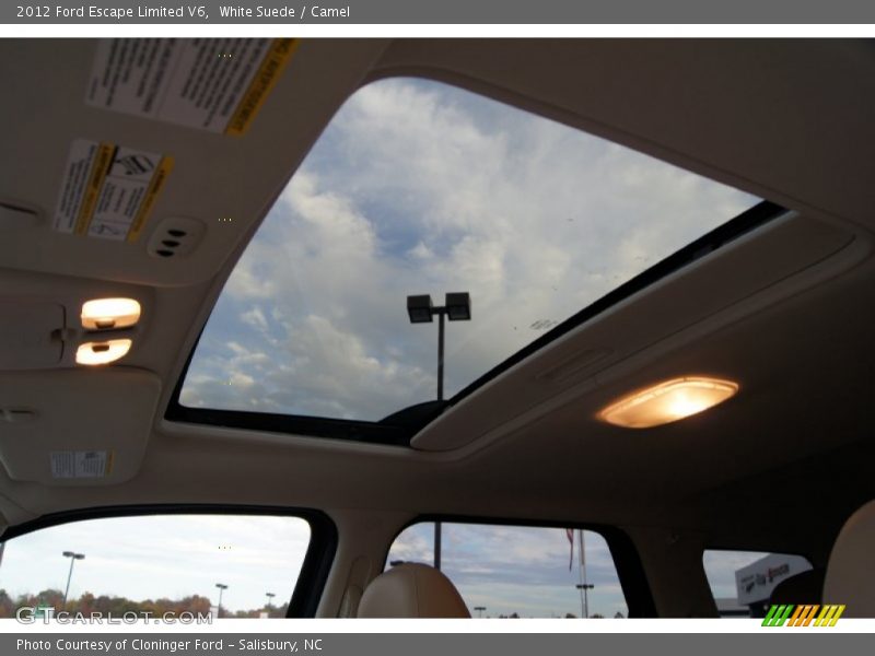 White Suede / Camel 2012 Ford Escape Limited V6
