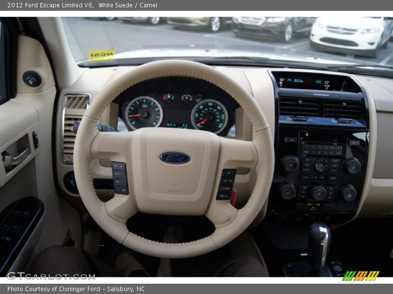 White Suede / Camel 2012 Ford Escape Limited V6