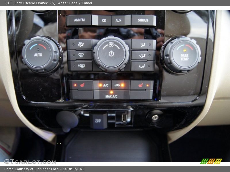 White Suede / Camel 2012 Ford Escape Limited V6