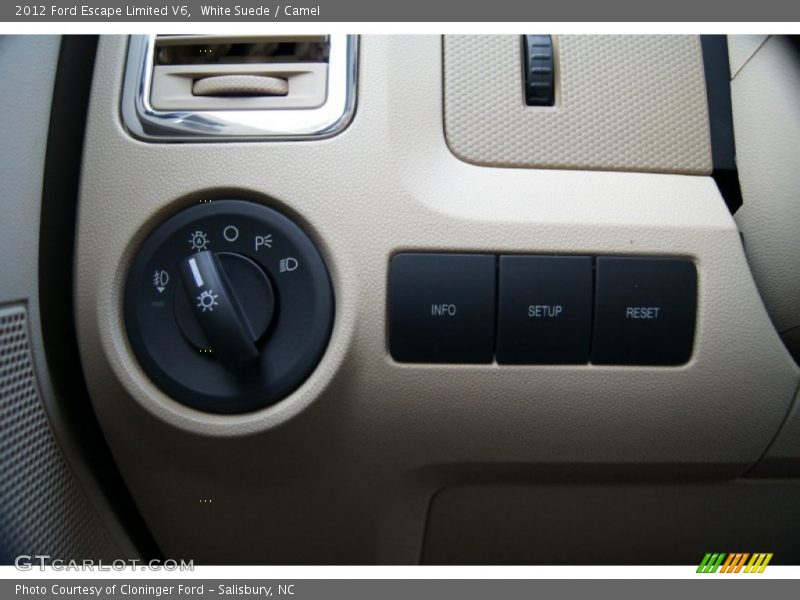 White Suede / Camel 2012 Ford Escape Limited V6