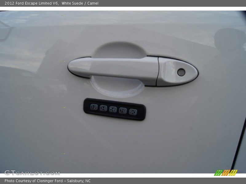 White Suede / Camel 2012 Ford Escape Limited V6