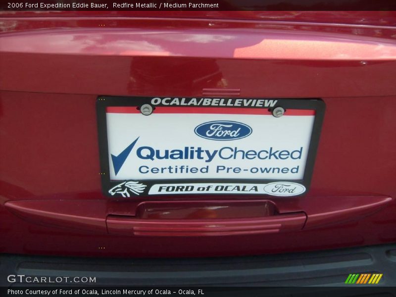 Redfire Metallic / Medium Parchment 2006 Ford Expedition Eddie Bauer