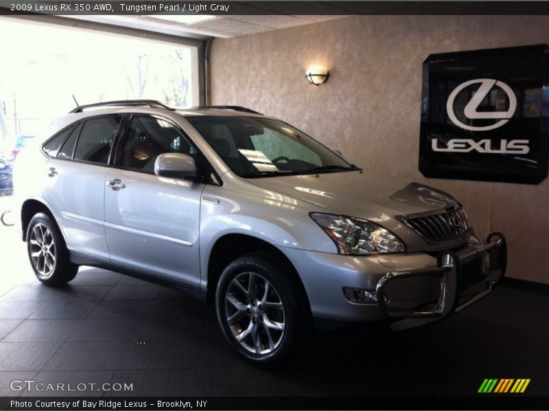 Tungsten Pearl / Light Gray 2009 Lexus RX 350 AWD