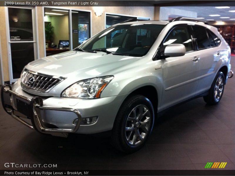 Tungsten Pearl / Light Gray 2009 Lexus RX 350 AWD