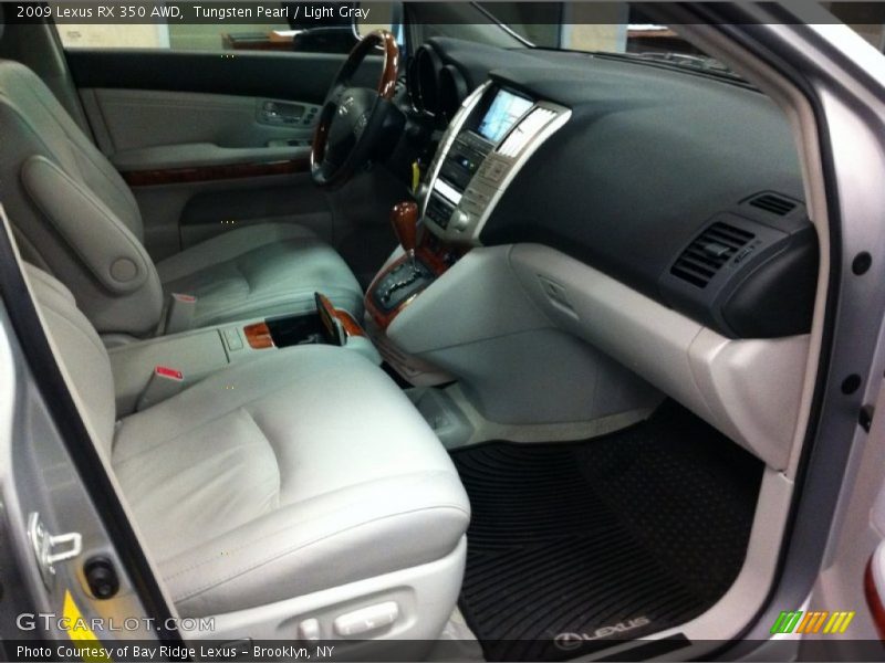 Tungsten Pearl / Light Gray 2009 Lexus RX 350 AWD