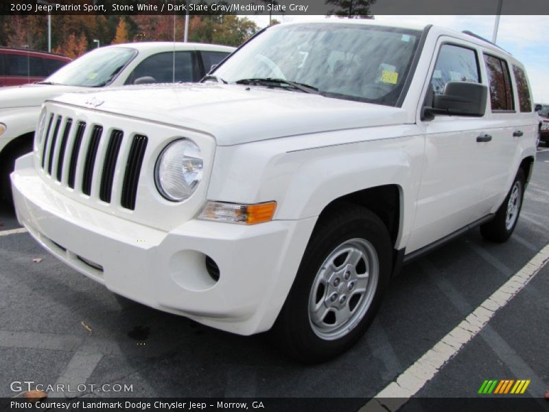Stone White / Dark Slate Gray/Medium Slate Gray 2009 Jeep Patriot Sport