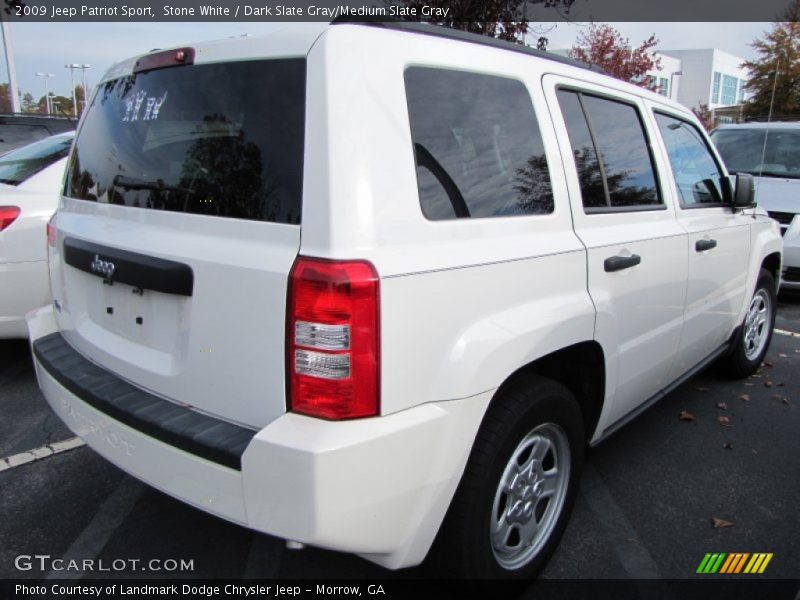 Stone White / Dark Slate Gray/Medium Slate Gray 2009 Jeep Patriot Sport