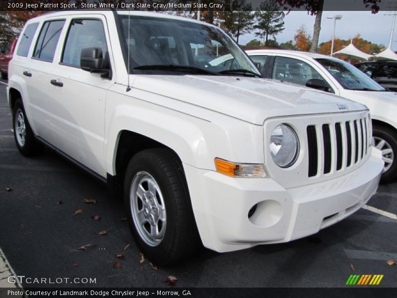 Stone White / Dark Slate Gray/Medium Slate Gray 2009 Jeep Patriot Sport