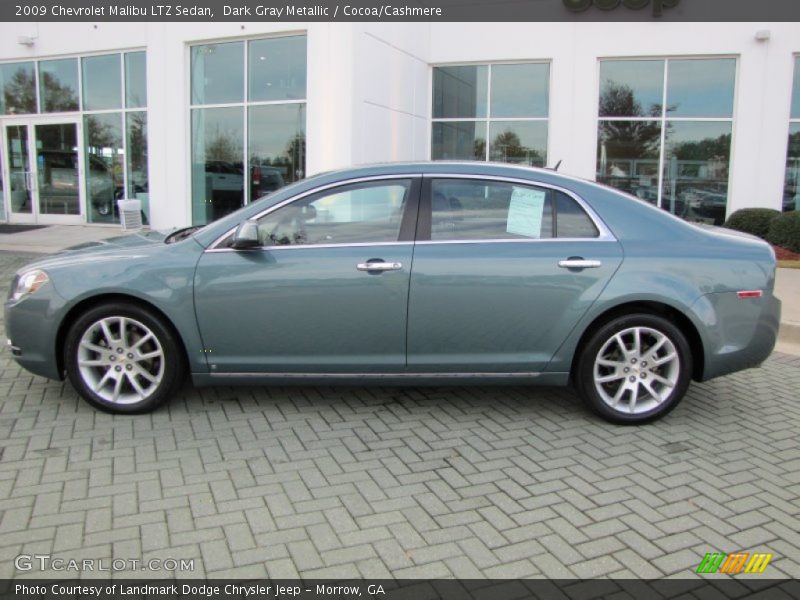 Dark Gray Metallic / Cocoa/Cashmere 2009 Chevrolet Malibu LTZ Sedan