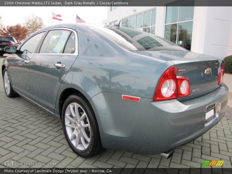 Dark Gray Metallic / Cocoa/Cashmere 2009 Chevrolet Malibu LTZ Sedan