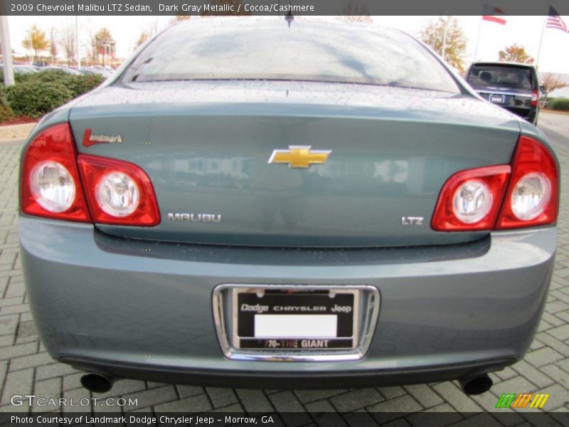 Dark Gray Metallic / Cocoa/Cashmere 2009 Chevrolet Malibu LTZ Sedan