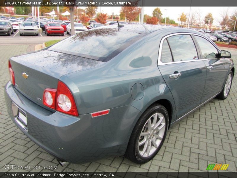 Dark Gray Metallic / Cocoa/Cashmere 2009 Chevrolet Malibu LTZ Sedan