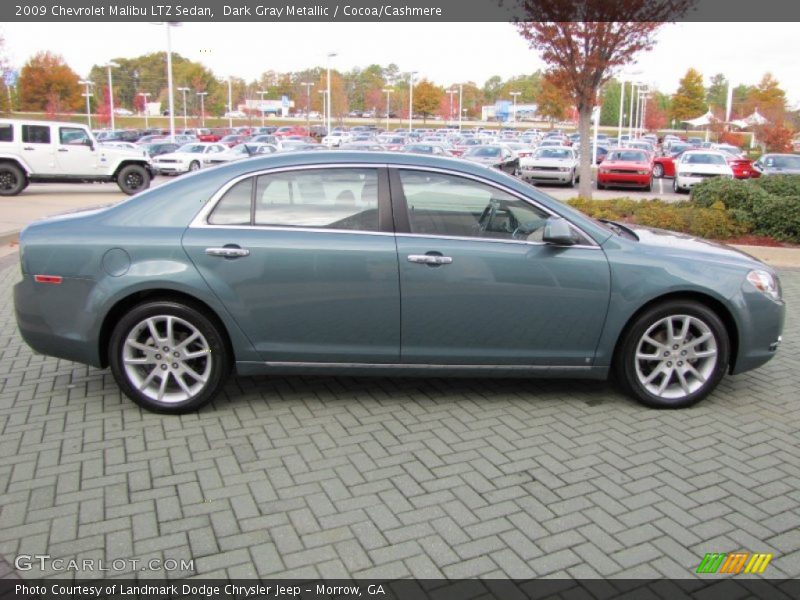 Dark Gray Metallic / Cocoa/Cashmere 2009 Chevrolet Malibu LTZ Sedan