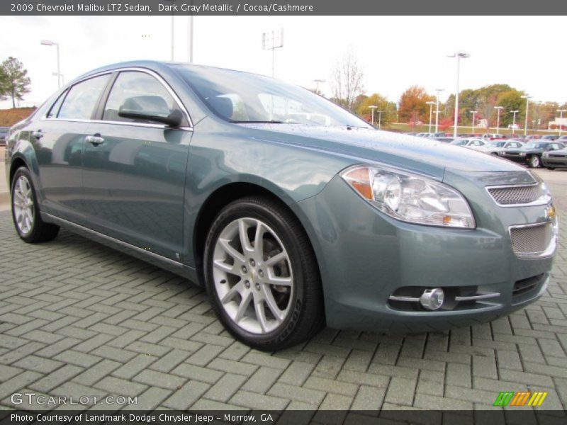 Dark Gray Metallic / Cocoa/Cashmere 2009 Chevrolet Malibu LTZ Sedan