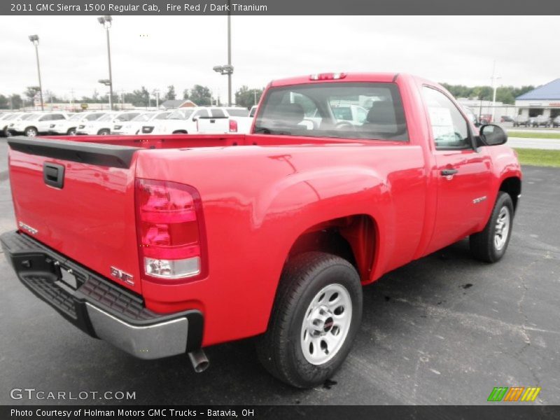 Fire Red / Dark Titanium 2011 GMC Sierra 1500 Regular Cab