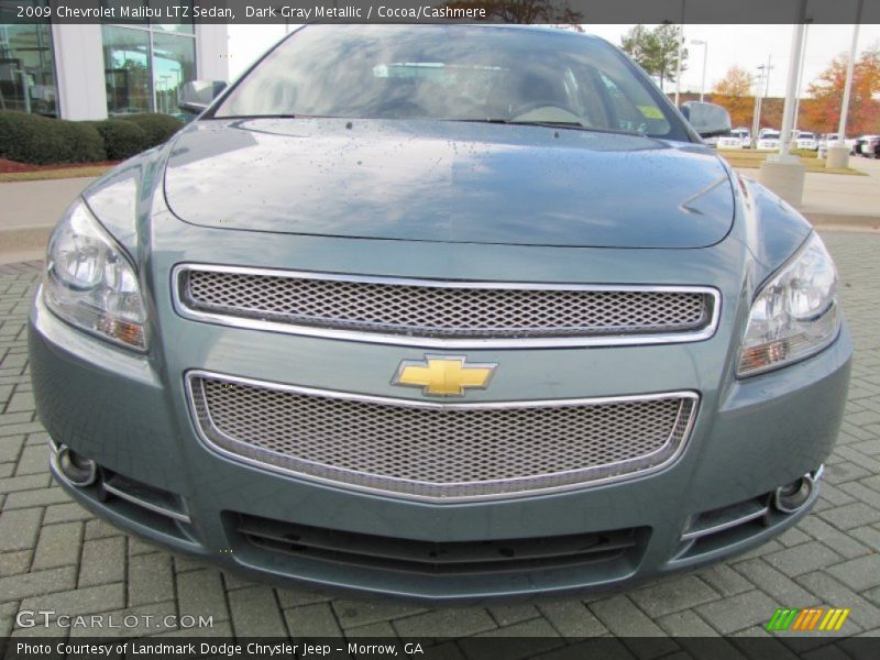 Dark Gray Metallic / Cocoa/Cashmere 2009 Chevrolet Malibu LTZ Sedan