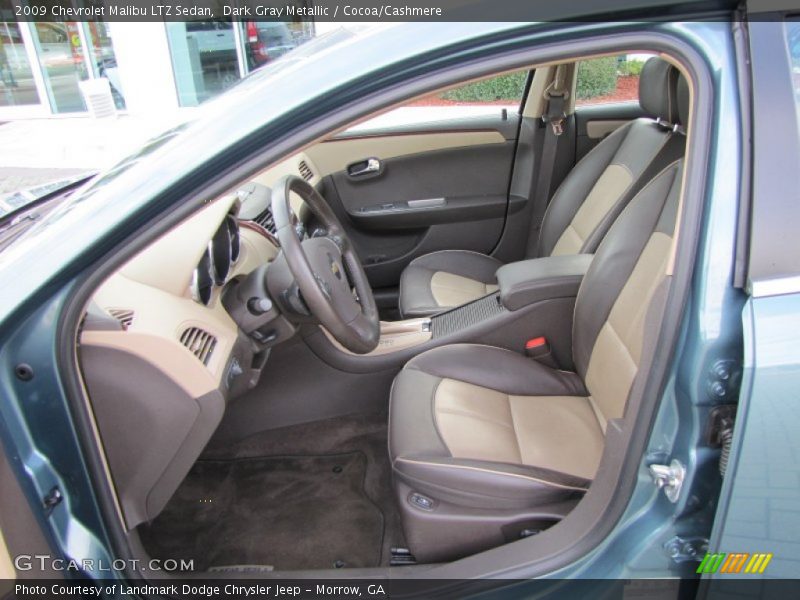 Dark Gray Metallic / Cocoa/Cashmere 2009 Chevrolet Malibu LTZ Sedan