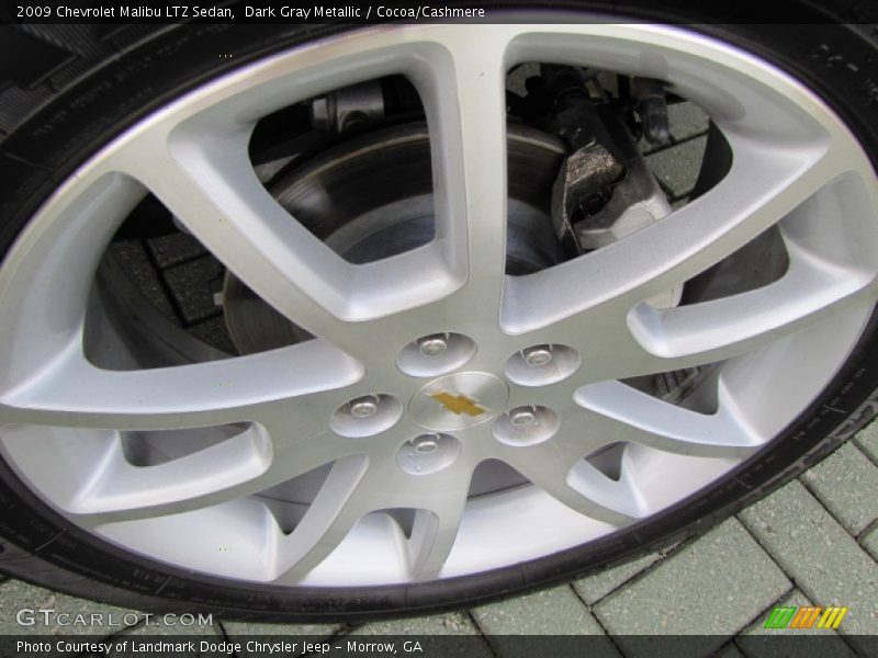 Dark Gray Metallic / Cocoa/Cashmere 2009 Chevrolet Malibu LTZ Sedan