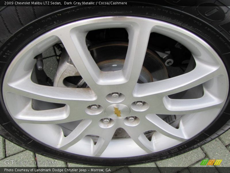 Dark Gray Metallic / Cocoa/Cashmere 2009 Chevrolet Malibu LTZ Sedan