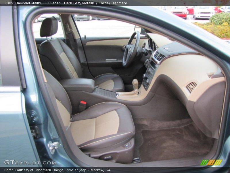 Dark Gray Metallic / Cocoa/Cashmere 2009 Chevrolet Malibu LTZ Sedan