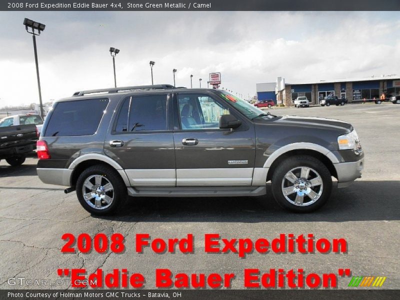 Stone Green Metallic / Camel 2008 Ford Expedition Eddie Bauer 4x4