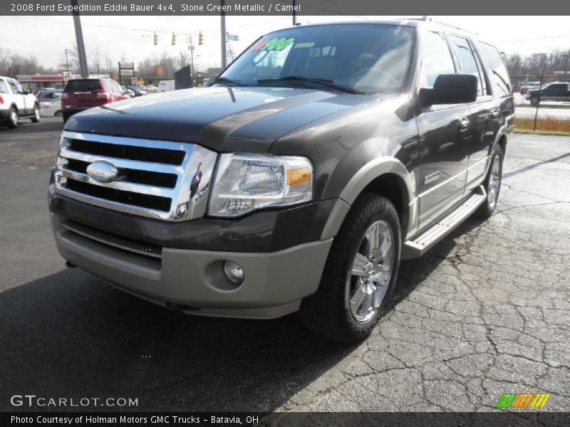Stone Green Metallic / Camel 2008 Ford Expedition Eddie Bauer 4x4