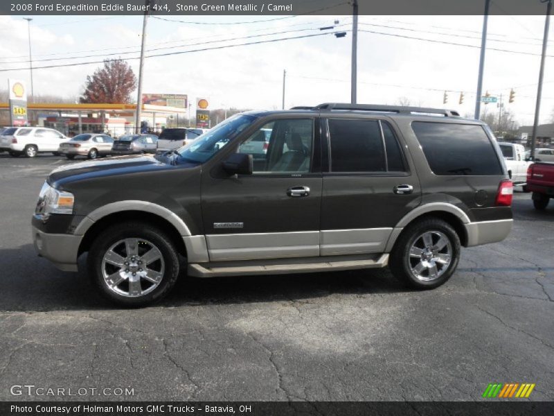 Stone Green Metallic / Camel 2008 Ford Expedition Eddie Bauer 4x4