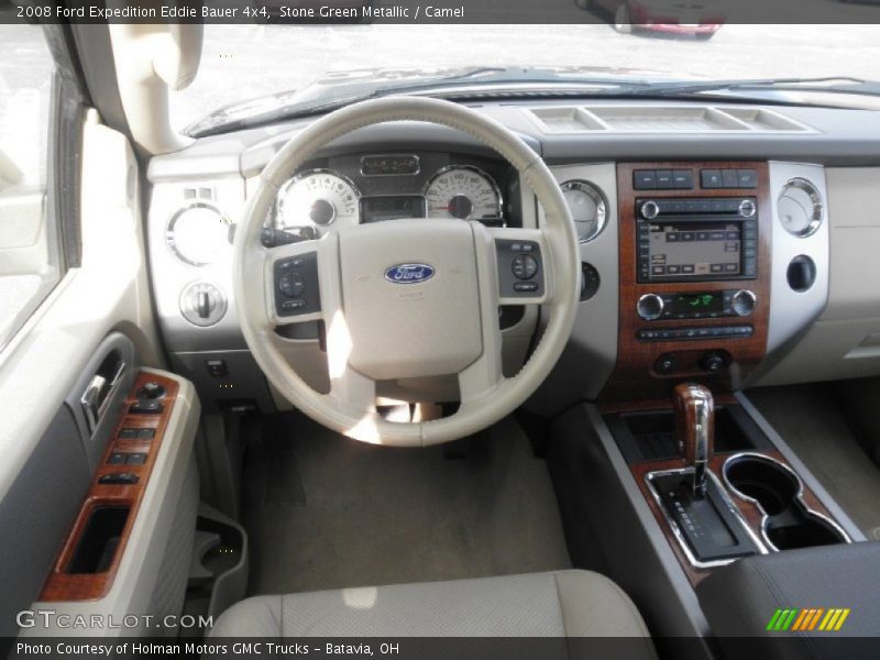 Stone Green Metallic / Camel 2008 Ford Expedition Eddie Bauer 4x4