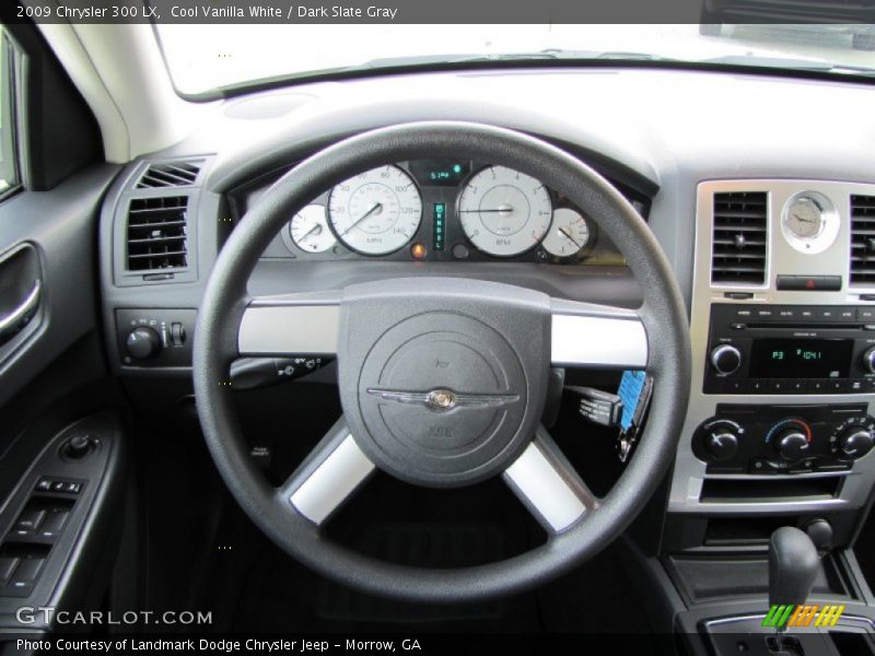 Cool Vanilla White / Dark Slate Gray 2009 Chrysler 300 LX