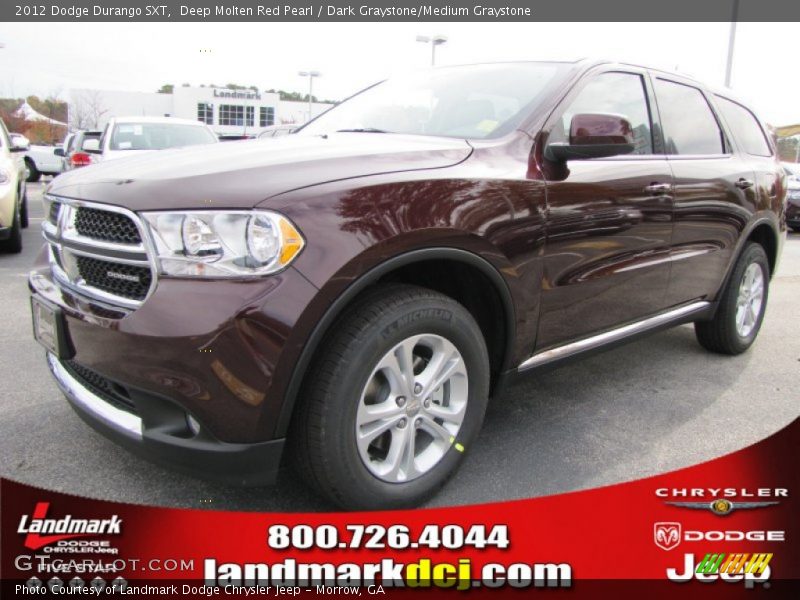 Deep Molten Red Pearl / Dark Graystone/Medium Graystone 2012 Dodge Durango SXT