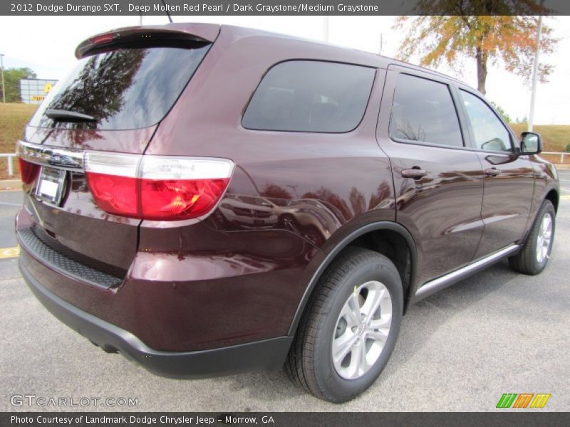 Deep Molten Red Pearl / Dark Graystone/Medium Graystone 2012 Dodge Durango SXT