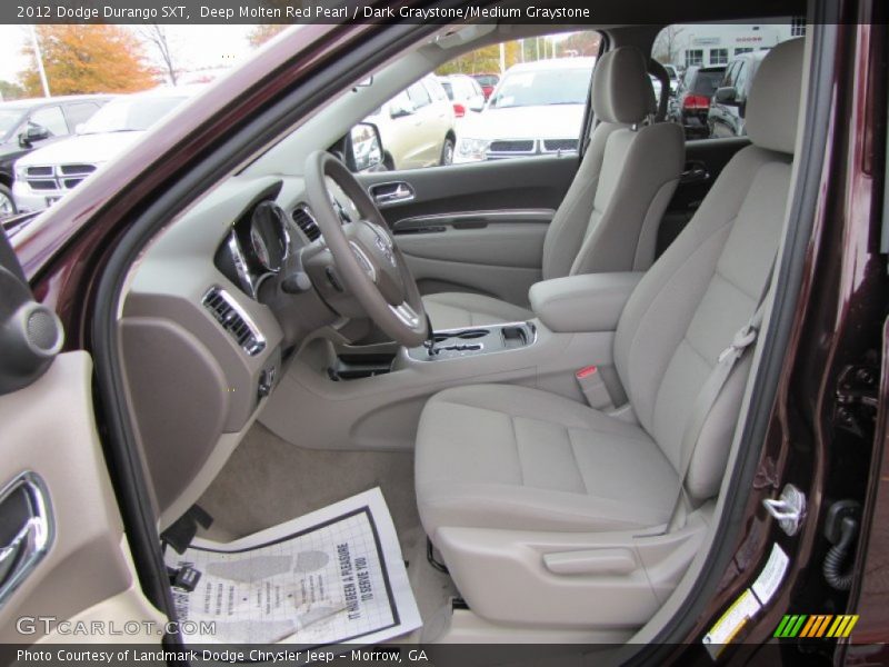  2012 Durango SXT Dark Graystone/Medium Graystone Interior