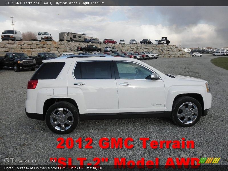 Olympic White / Light Titanium 2012 GMC Terrain SLT AWD