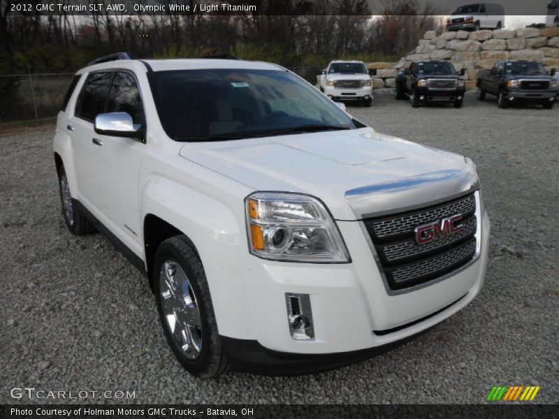 Olympic White / Light Titanium 2012 GMC Terrain SLT AWD