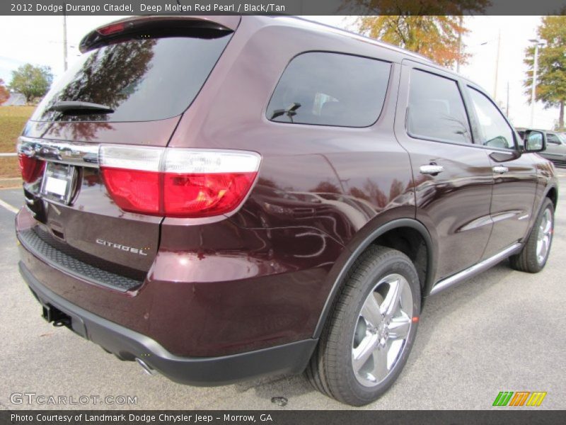 Deep Molten Red Pearl / Black/Tan 2012 Dodge Durango Citadel